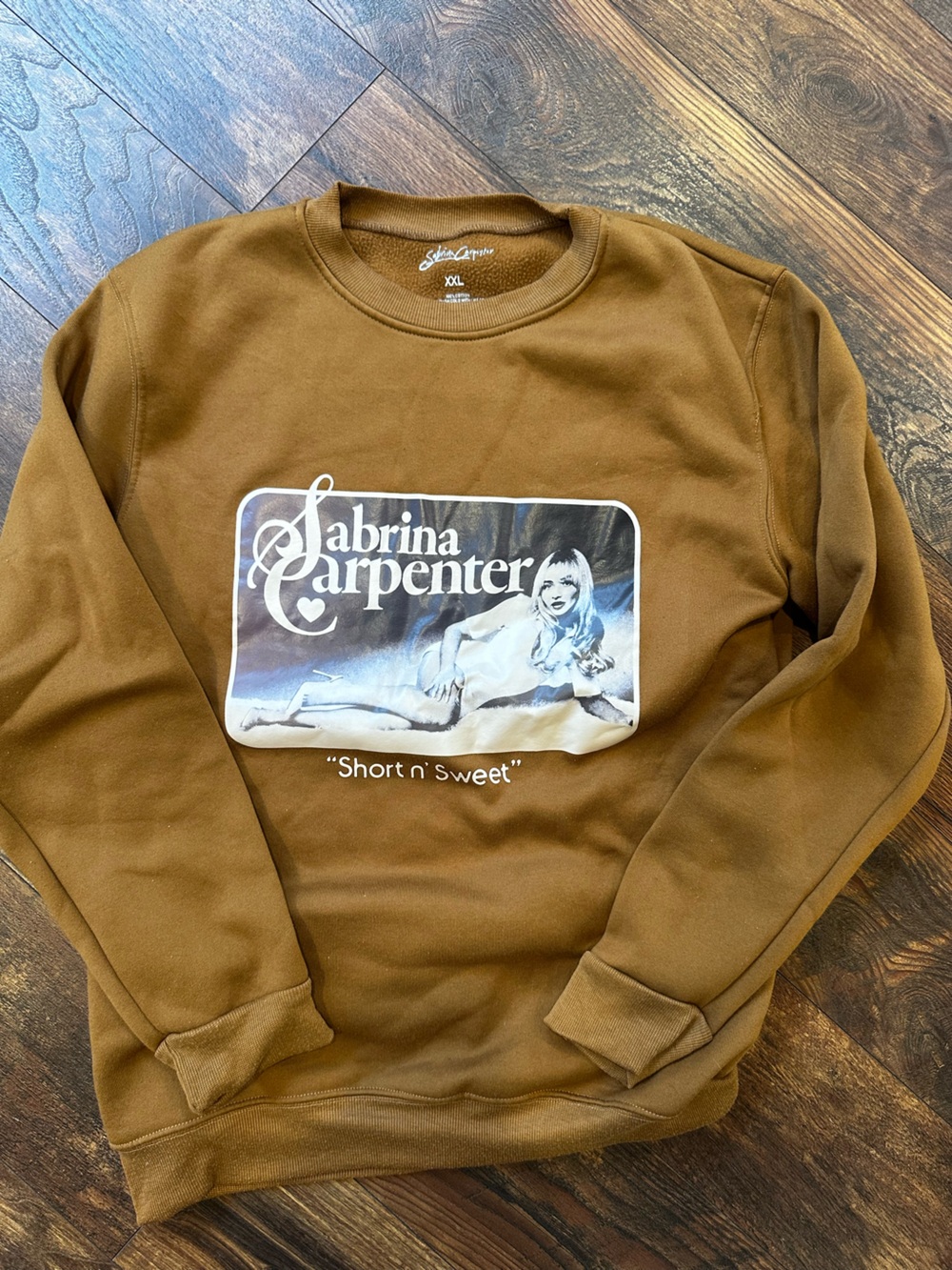 Sabrina Carpenter "Short n' Sweet" Graphic Sweatshirt - Brown